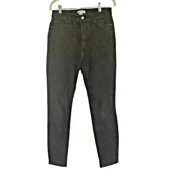 H‎ & M Sz 10 Black Jeans Skinny Ankle Dark Academia - Picture 1 of 12